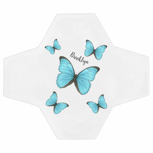 Illustration de papillons Morpho (Plat)