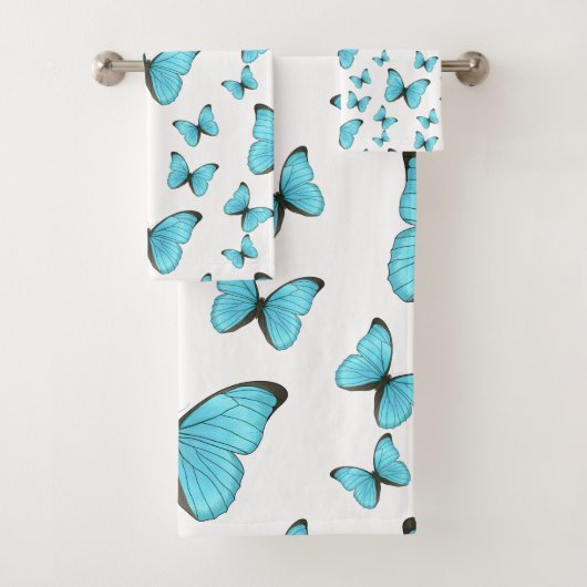 Illustration de papillons Morpho (En situation)