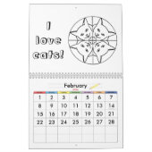 Illustration de peintures du calendrier 20xx de (Feb 2026)