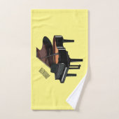 Illustration de piano (Serviette à main)