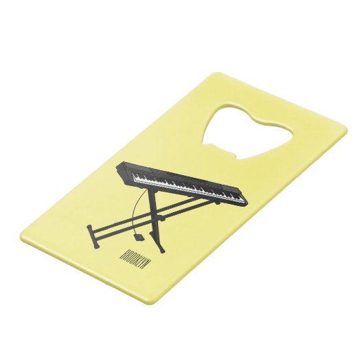 Illustration de piano clavier (Dos Angle)