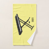 Illustration de piano clavier (Serviette à main)