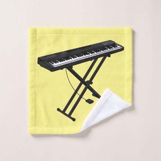 Illustration de piano clavier (Gant de toilette)