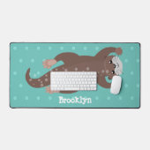 Illustration de plongée de loutre mignonne (Clavier et souris)