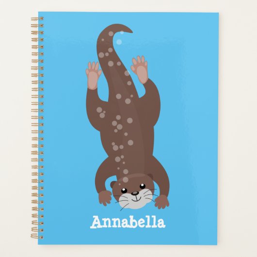 Illustration de plongée de loutre mignonne (Devant)