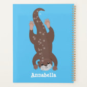 Illustration de plongée de loutre mignonne (Dos)
