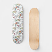 Illustration de poisson chat sur skateboard (Recto)