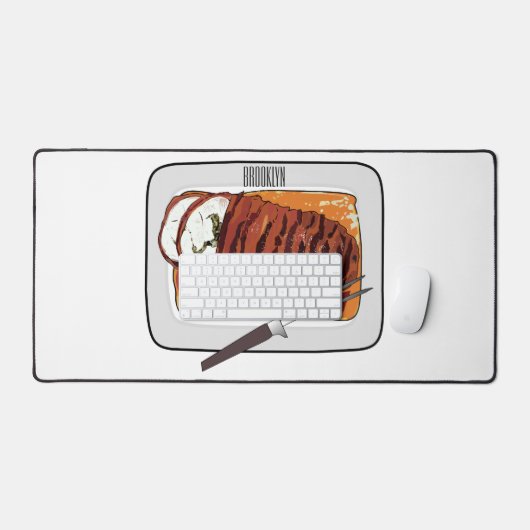 Illustration de poitrine de dinde rôtie (Clavier et souris)