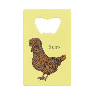 Illustration de poulet à la polis chamois