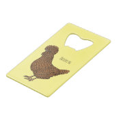 Illustration de poulet à la polis chamois (Devant Angle)