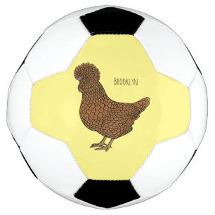 Illustration de poulet à la polis chamois