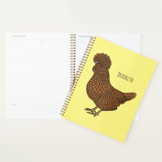 Illustration de poulet à la polis chamois (Devant avec enveloppe)