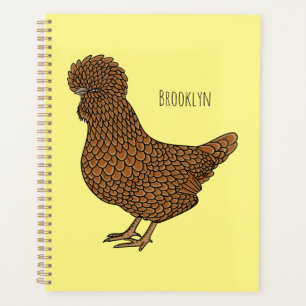 Illustration de poulet à la polis chamois