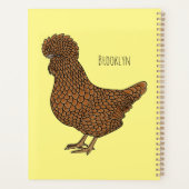 Illustration de poulet à la polis chamois (Dos)