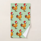 Illustration de poulet de dessin animé drôle (Serviette à main)