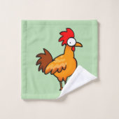 Illustration de poulet de dessin animé drôle (Gant de toilette)