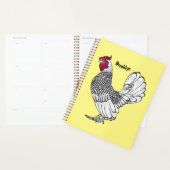 Illustration de poulet Sebright (Devant avec enveloppe)