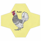 Illustration de poulet Sebright (Plat)