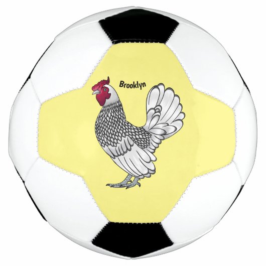 Illustration de poulet Sebright (Devant)
