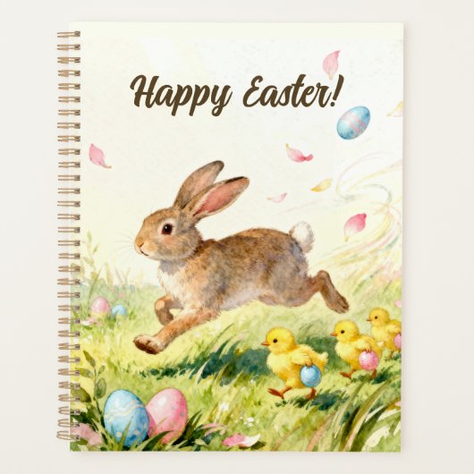 Illustration de printemps de lapin de Pâques vinta (Devant)
