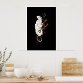 Illustration de rat blanc gothique - Impression Gi (Cuisine)