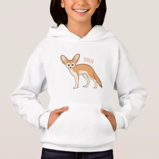 Illustration de renard fennec de dessin animé (Devant)