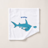Illustration de requin marteau (Gant de toilette)