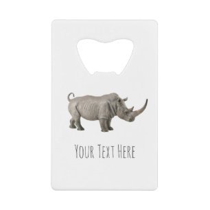 Illustration de rhinocéros Message personnalisé de