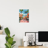 Illustration de Riad marocain Impression du Maroc (Bureau à domicile)