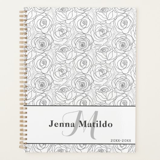 Illustration de Rose noire et blanche féminine (Devant)