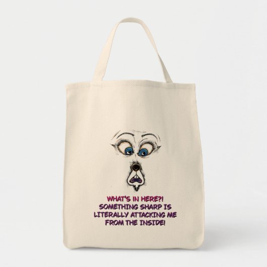 Illustration de sac fourre-tout drôle (Devant)