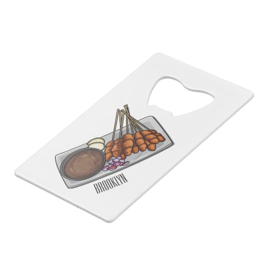 Illustration de Satay (Dos Angle)