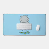 Illustration de saut en hippo mignon (Clavier et souris)