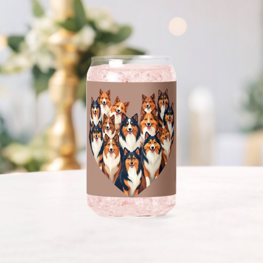 Illustration de Sheltie Heart Shetland Sheepdog (Insitu (Mariage))