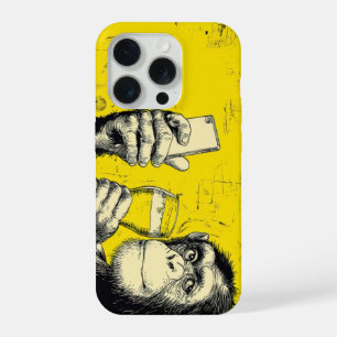 Illustration de singe drôle prenant un selfie – Ch