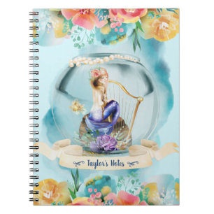 Illustration De Sirène Sous Le Journal De La Fille