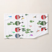 Illustration de ski rétros (Serviette à main)