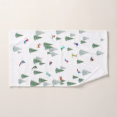 Illustration de skieurs en ski de descente (Serviette à main)