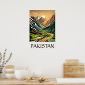 Illustration de style Vintage unique Poster Pakist (Cuisine)