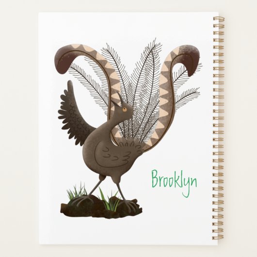 Illustration de superbe et superbe lyrebird (Dos)