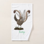 Illustration de superbe et superbe lyrebird (Serviette à main)