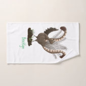 Illustration de superbe et superbe lyrebird (Serviette à main)
