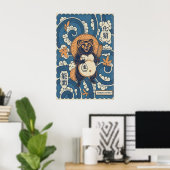 Illustration de Tanuki Impression d'art graphique  (Bureau à domicile)