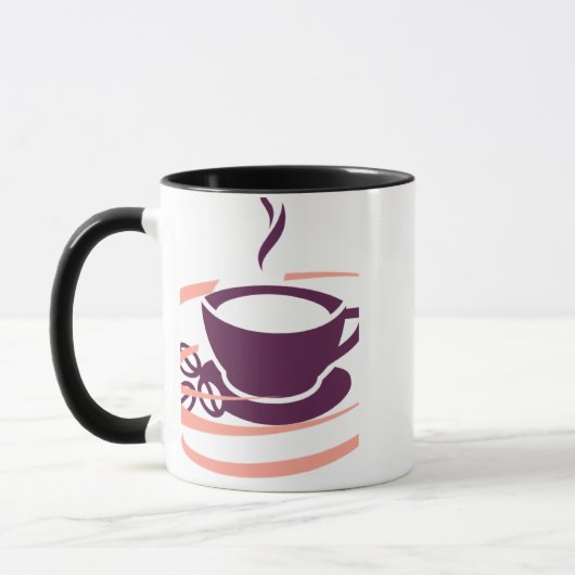 Illustration de tasse à café moderne (Gauche)