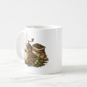 Illustration de tasse à café vintage (Devant gauche)