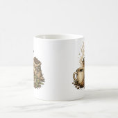 Illustration de tasse à café vintage (Centre)