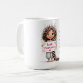 Illustration de tasse Cadeau Meilleure Maman (Devant gauche)