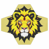 Illustration de tête de lion avec détails complexe (Plat)