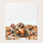 Illustration de Thanksgiving à l'aquarelle (Outside Unfolded)