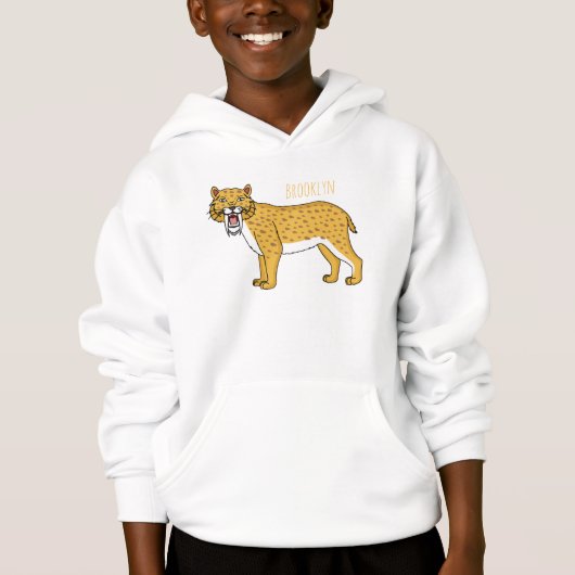Illustration de tigre à dents de sabre (Devant)